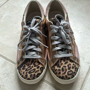 Mark Nason Women's The Stellar-Winnie Sneaker Pink and Leopard Size 8.5